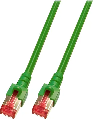Produktbild von EFB RJ45 Patchkabel S/FTP Cat.6 LSZH 0.25m GRUEN reines Kupfer Laengenaufdruck auf Knickschutztuelle patentiert