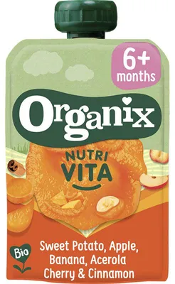 Immagine prodotto di Organix Nutri Vita Baby Porridge di patate dolci e mele 6+ mesi 100g