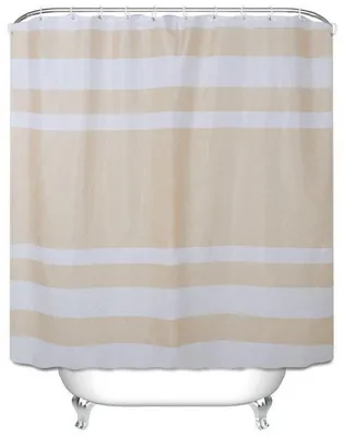 Obrázek produktu pro Rychleschnoucí sprchový závěs 180 x 180 cm s háčky, voděodolný a odolný proti plísním, 12 kroužků