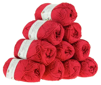 Strickwolle Cotton Queen rot