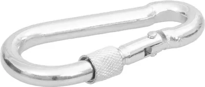 Image de Mousqueton Strend Pro, avec écrou, 8 mm, pack de 10 pieces