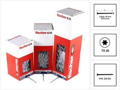 Zdjęcie produktu dla Fischer Box FPF II CTP 4,5x40 BC 200 SCREW