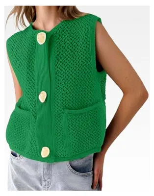 Produktbild von Ärmelloser Strickpullunder für Damen