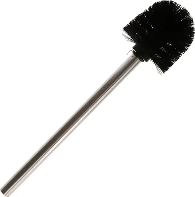 Produktbild von Edelstahl Toilettenburste/Toilettenburste schwarz - 34 cm - Rostfreier Stahl