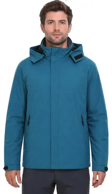 Immagine prodotto di Giacca impermeabile da uomo - Trench leggero con cappuccio removibile