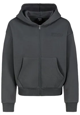 Produktbild von Sublevel Kapuzensweatjacke Reißverschluss Rippbündchen Unifarben Größe: S