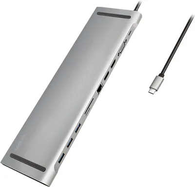 Produktbild von LogiLink USB 3.2 1-Docking-Station USB-C 11-Port PD silver