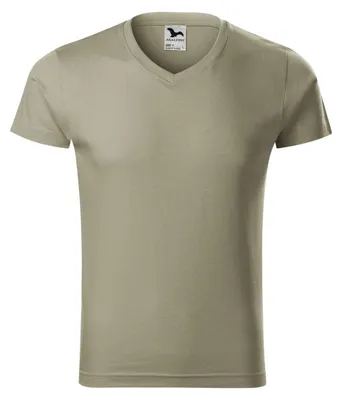 Image de Malfini - T-shirt pour homme, col en V, coupe étroite PP11508 (S) (gris)