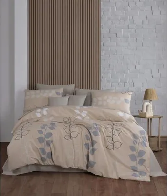 Produktbild von L'Essentiel Linge de Maison, Henna, Ranforce King-Size-Bettbezug-Set (FR), Beige, 100 % BAUMWOLLE RANFORCE, 240 x 220 cm