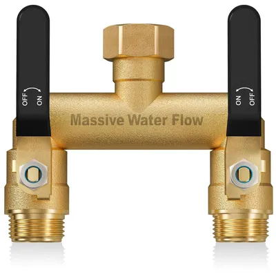 Produktbild von 2-Wege Wasserverteiler für Garten und Bewässerung