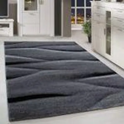 Produktbild von Homebyhome Moderner Kurzflor Teppich - Abstraktes Design für Wohnzimmer & Schlafzimmer, Grösse: 80x250 cm