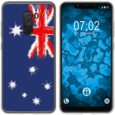 Produktbild von PhoneNatic Case kompatibel mit Xiaomi Pocophone F1 Silikon-Hülle WM Australien M2