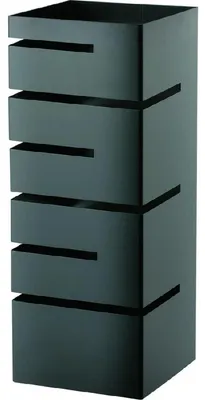 Immagine prodotto di Supporto basso per buffet, inserti angolari, 150x150x355 mm (LxPxA), nero