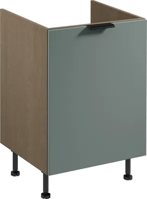 Produktbild von Spülenunterschrank 60 cm mit Sortiereinsatz Küchenblock, Sorento D60ZS AX Grün/Eiche