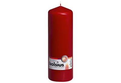Image de Bougies Bolsius rouge ancien 200/68mm