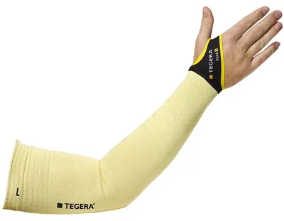 Produktbild von Ejendals Tegera® 74 Schnittschutz-Armstulpe für Lebensmittelverarbeitung und Hitzeschutz (6 Paar)