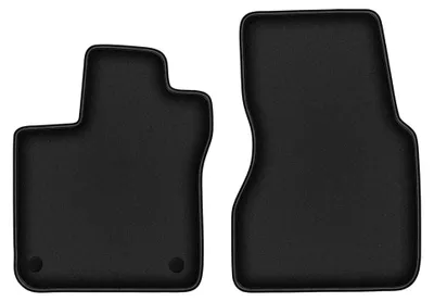 Image de Tapis avant en moquette pour Smart ForFour II depuis 2014 (à hayon) – 2 pièces, noirs, sur mesure – Wielganizator DURBAN