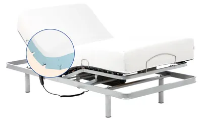 Gelenkbett 5 Stufen mit viskoelastischer Matratze Tencel 80x190 cm