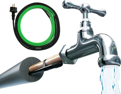 Produktbild von Heizkabel 1,5m Rohrbegleitheizung Frostschutz Wasserleitung Heizband Heizleitung