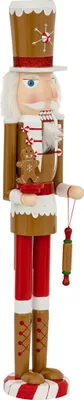 Zdjęcie produktu dla Figurka dziadek do orzechów z piernika, 60 cm