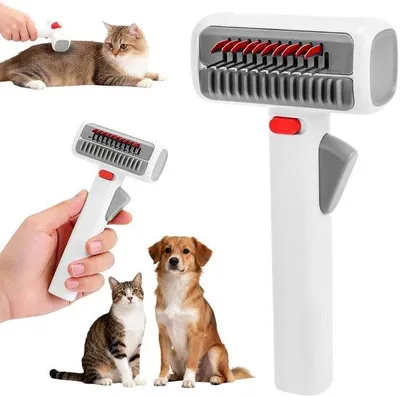 Produktbild von 2-in-1 Pflegekamm für Hunde und Katzen – Entwirrungskamm