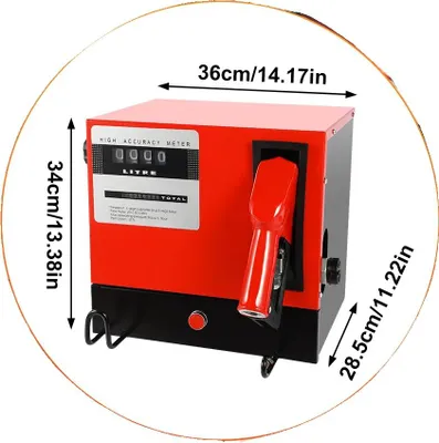 Image de Pompe de transfert diesel, auto-amorçante, débit 60 l/min, rouge