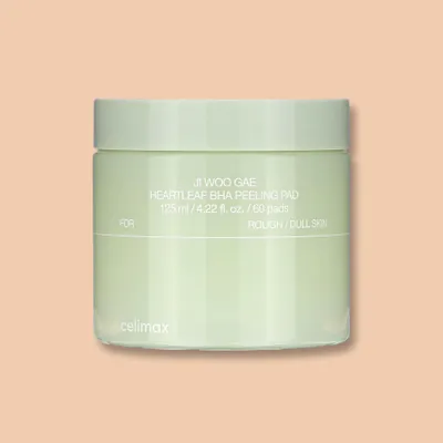 Obrázok produktu pre Celimax Ji Woo Gae Heartleaf BHA Peeling Pad exfoliačné tampóniky s upokojujúcim účinkom 60ks