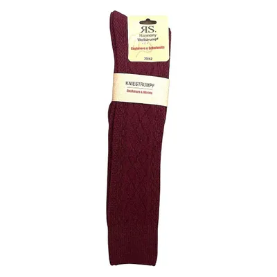 Produktbild von RIESE Kniestrümpfe Damen Kniestrümpfe aus Merino und Cashmere, Farbe Weinrot, Größe 39-42
