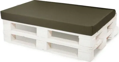 Zdjęcie produktu dla Poduszka na paletę zielona | siedzisko 120x50x10 | poduszka na europlatę | poduszka na paletę | poduszka ogrodowa | poduszka na ławkę
