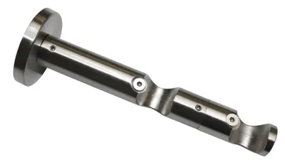 Produktbild von Wandträger offen 2-läufig für Chicago edelstahl-optik Ø 20 mm