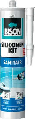 Produktbild von Bison 1491325, 310 ml, Silikondichtungsmittel, Für die Nutzung im Innenbereich geeignet, Weiß, 1 Stück(e)
