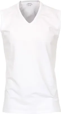 Produktbild von VENTI Herren Tanktop Ärmellos V-Ausschnitt Modern-Fit Doppelpack Weiß XS