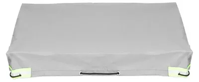 Immagine prodotto di Copertura universale per rimorchi auto - Tenda da tetto - Parasole - Impermeabile e antipolvere - Tessuto Oxford - Circa 210x120 cm - Grigio