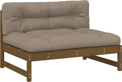 Produktbild von vidaXL Mittelsofa Honigbraun 120x80 cm Massivholz Kiefer