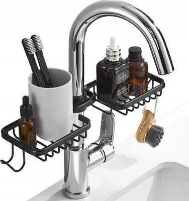 Produktbild von Schwammhalter für Spülbecken Wasserhahn Organizer Flüssigkeit