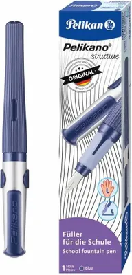 Produktbild von Pelikan 824538, Blau, Kartuschenfüllsystem, Blau, Edelstahl, Linkshändig, Box