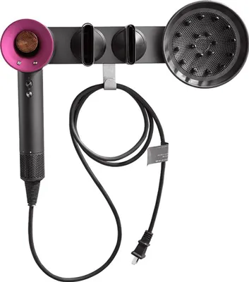 Produktbild von Lanon Wandhalterung für Haartrockner, magnetische Halterung, Aufbewahrungsorganisator, kompatibel für Dyson Supersonic Haartrockner, Diffusor, Düse