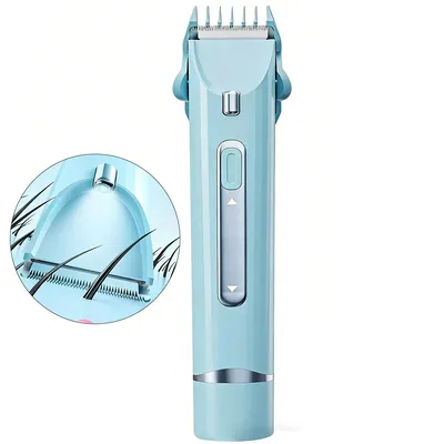 Produktbild von Damen Rasierer, kabelloser Doppelkopf-Trimmer, Haar- und Bikini-Trimmer, Nass- & Trockenrasierer, wasserdicht