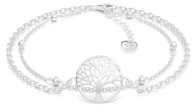 Produktbild von SERASAR Lebensbaum Armband Damen Schmuck 316L Silber Mädchen Silberarmband