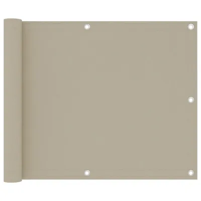 Produktbild von Balkon-Sichtschutz Beige 75x500 cm Oxford-Gewebe