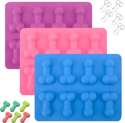Zdjęcie produktu dla Forma do kostek lodu - 3 sztuki - Forma do kostek lodu wykonana z silikonu - Bez BPA - Duża forma do kostek lodu - Kreatywna forma do kostek lodu - Przeznaczona do produkcji kostek lodu