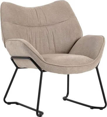 Produktbild von Sessel Aliano beige mit Armlehnen & Polsterung – Indoor-Design