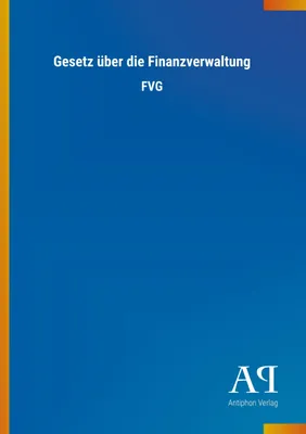 Produktbild von Gesetz über die Finanzverwaltung