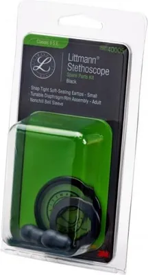 Image de Stéthoscope 3M Littmann, kit de réparation, Classic II S.E. Noir 40005