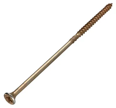 Produktbild von Spanplattenschraube Senkkopfschraube Pozi 6X160 Teilgewinde Dichromat