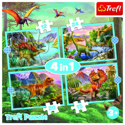Obrázok produktu pre Trefl 34609, 24 kusov, dinosaury, 3 rok / roky