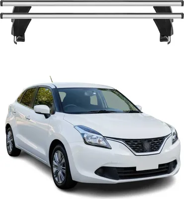 Image de Menabo Barres de toit Transversales pour Suzuki Baleno 2015-2019 Gris ABE 2x