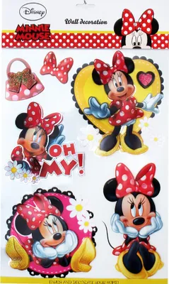 Produktbild von Disney 3D Wandtattoo Kinderzimmer Dekoration Wandsticker Wandaufkleber Minnie Mouse