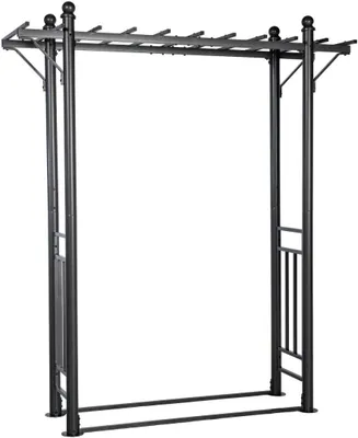Produktbild von Gartenbogen Veranda mit Pergola, Stahl, anthrazitfarben