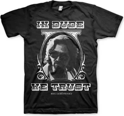 Produktbild von In Dude We Trust T-Shirt - X-Large - Black